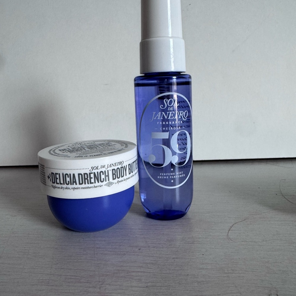 Sol de Janeiro 59 Mini Perfume Mist and Delicia Drench Body Butter mini size NEW